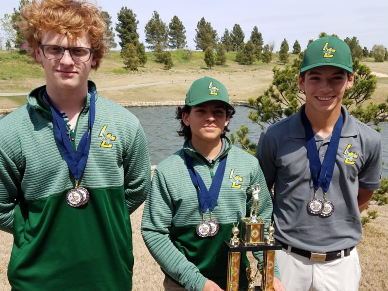 Little Elm Medalists Nolan Winkler, Tito Martinez and Minas Manias