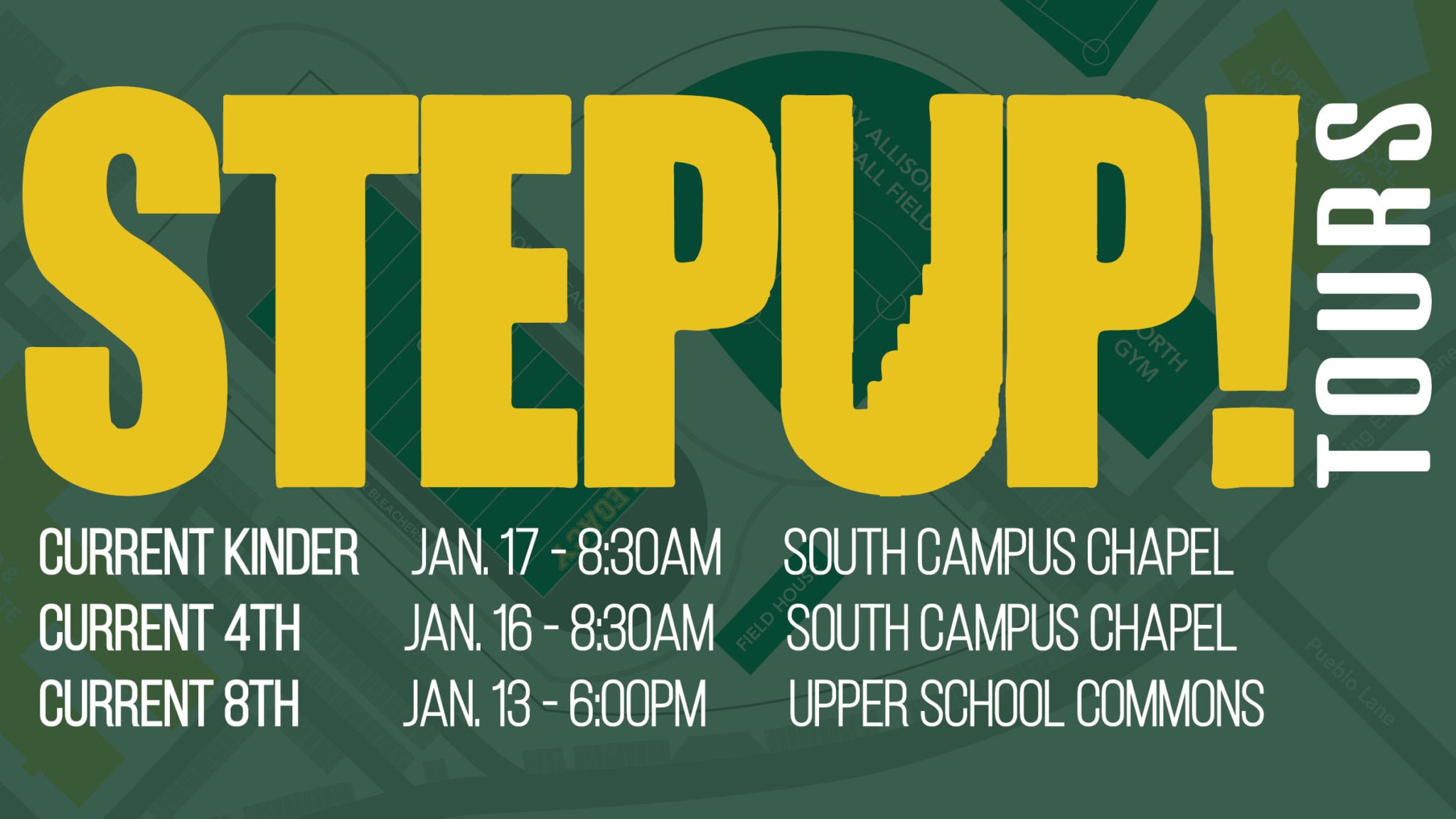Step Up Tour RSVP Legacy Christian Academy