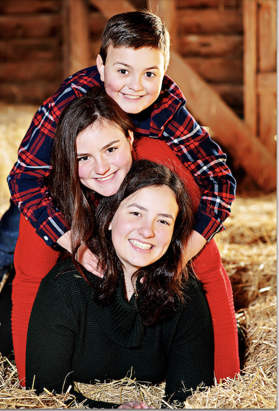 karis fulks together with her brother and sister