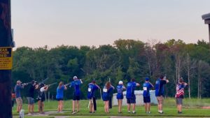 Students skeet shooting