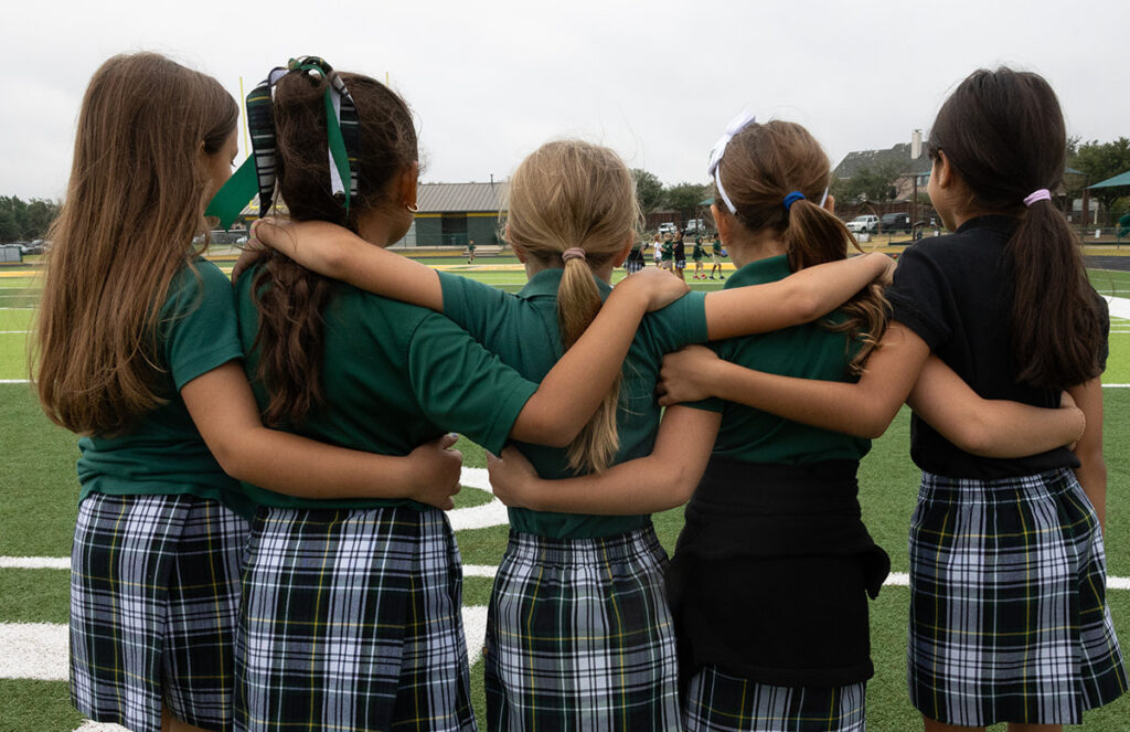 Legacy Christian Academy students celebrating together